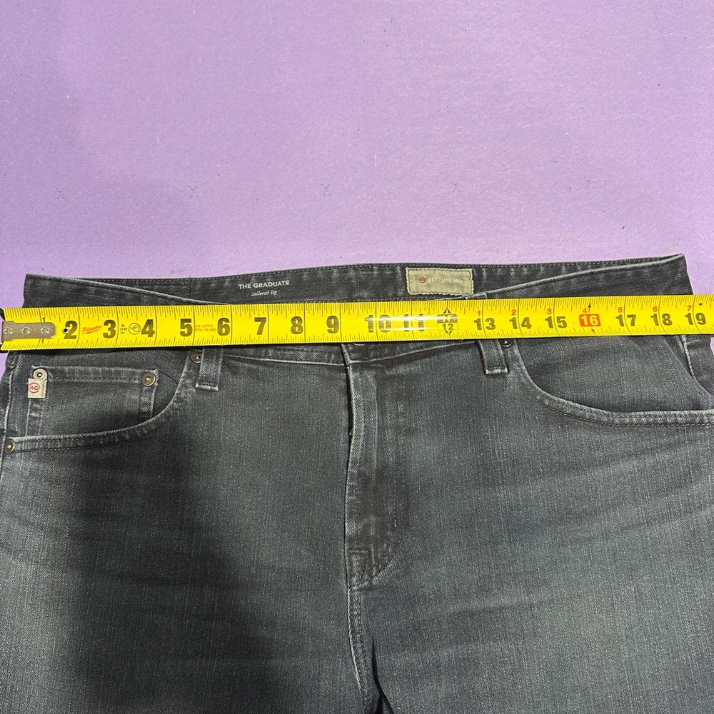 AG Adriano Goldschmied Dark Wash Straight Jeans - Picture 8 of 11